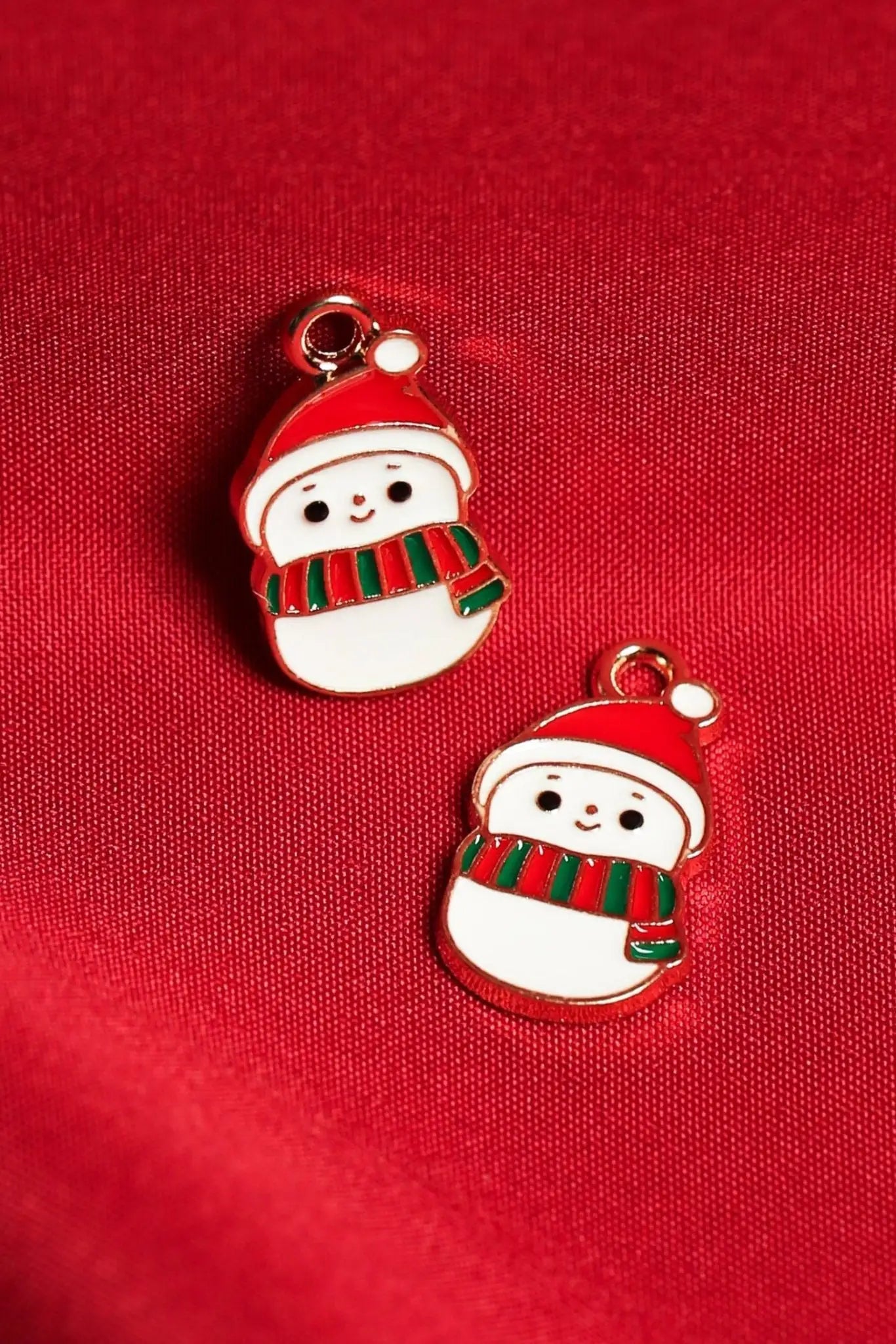 Snowman Metal Charms (2pcs) (MLB-060) - Printable Heaven