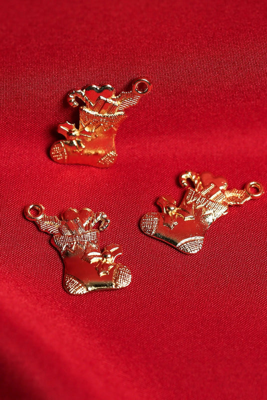 Christmas Stocking Metal Charms (3pcs) (MLB-066) - Printable Heaven