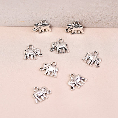 Elephant Metal Charms (8pcs) (MLB-024)