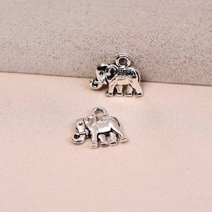 Elephant Metal Charms (8pcs) (MLB-024)