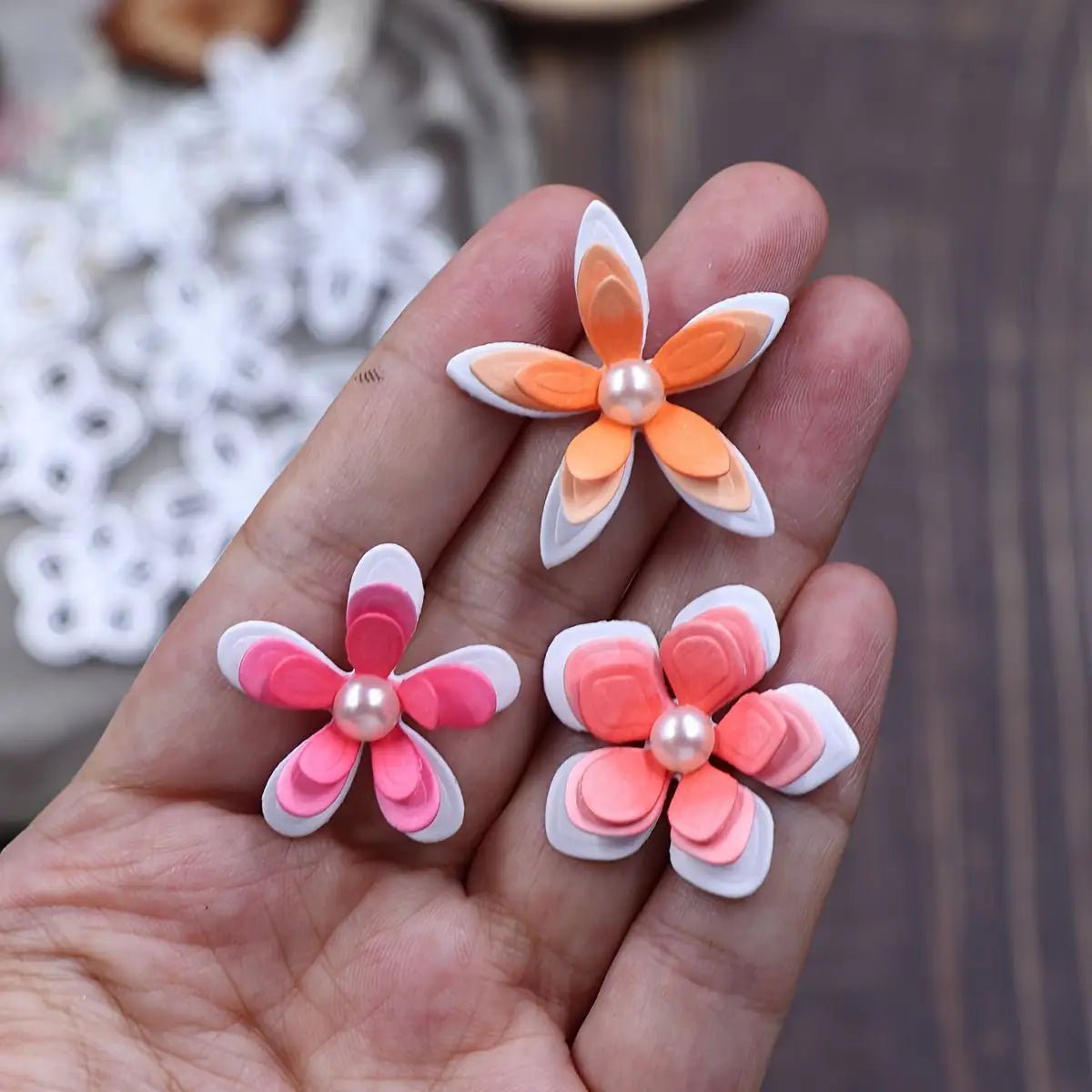 Printable Heaven Large Cutting Die - Flowers (9pcs) (F157) - Printable Heaven