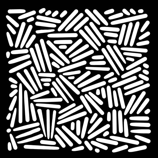 Woodware Cross Hatch 6 in x 6 in Stencil (FRST041)