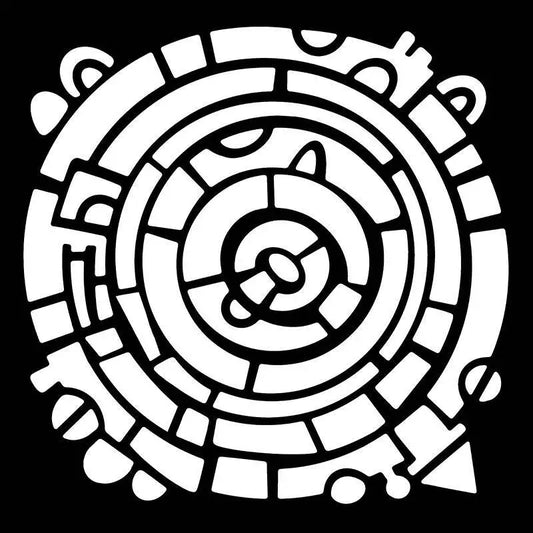 Woodware Wheel 6 in x 6 in Stencil (FRST052) - Printable Heaven