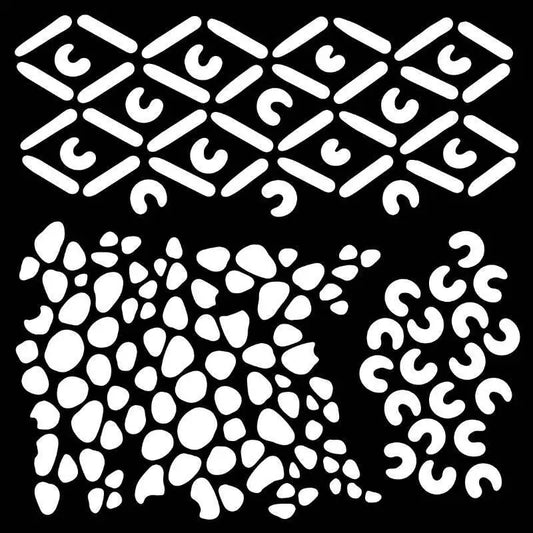 Woodware African 6 in x 6 in Stencil (FRST053) - Printable Heaven