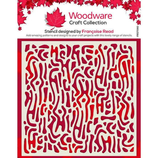 Woodware Wiggles 6 in x 6 in Stencil (FRST060) - Printable Heaven