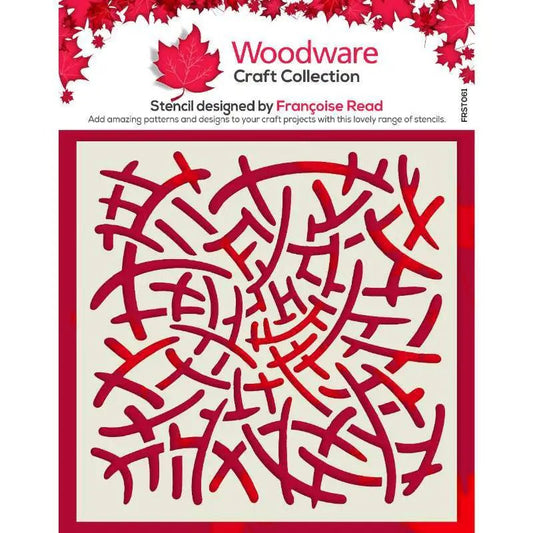 Woodware Tangled 6 in x 6 in Stencil (FRST061) - Printable Heaven