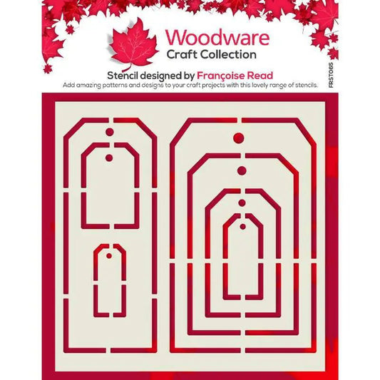 Woodware tag Templates 6 in x 6 in Stencil (FRST065) - Printable Heaven