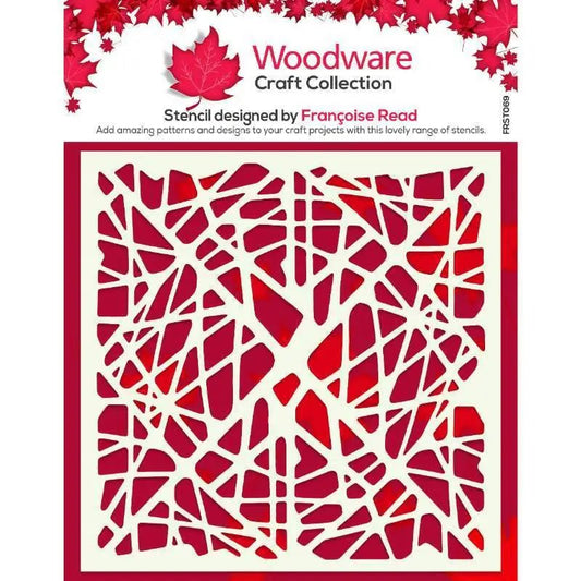 Woodware Web 6 in x 6 in Stencil (FRST069) - Printable Heaven