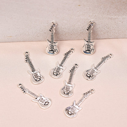 Guitar Metal Charms (8pcs) (MLB-027)