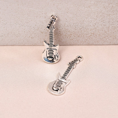Guitar Metal Charms (8pcs) (MLB-027)