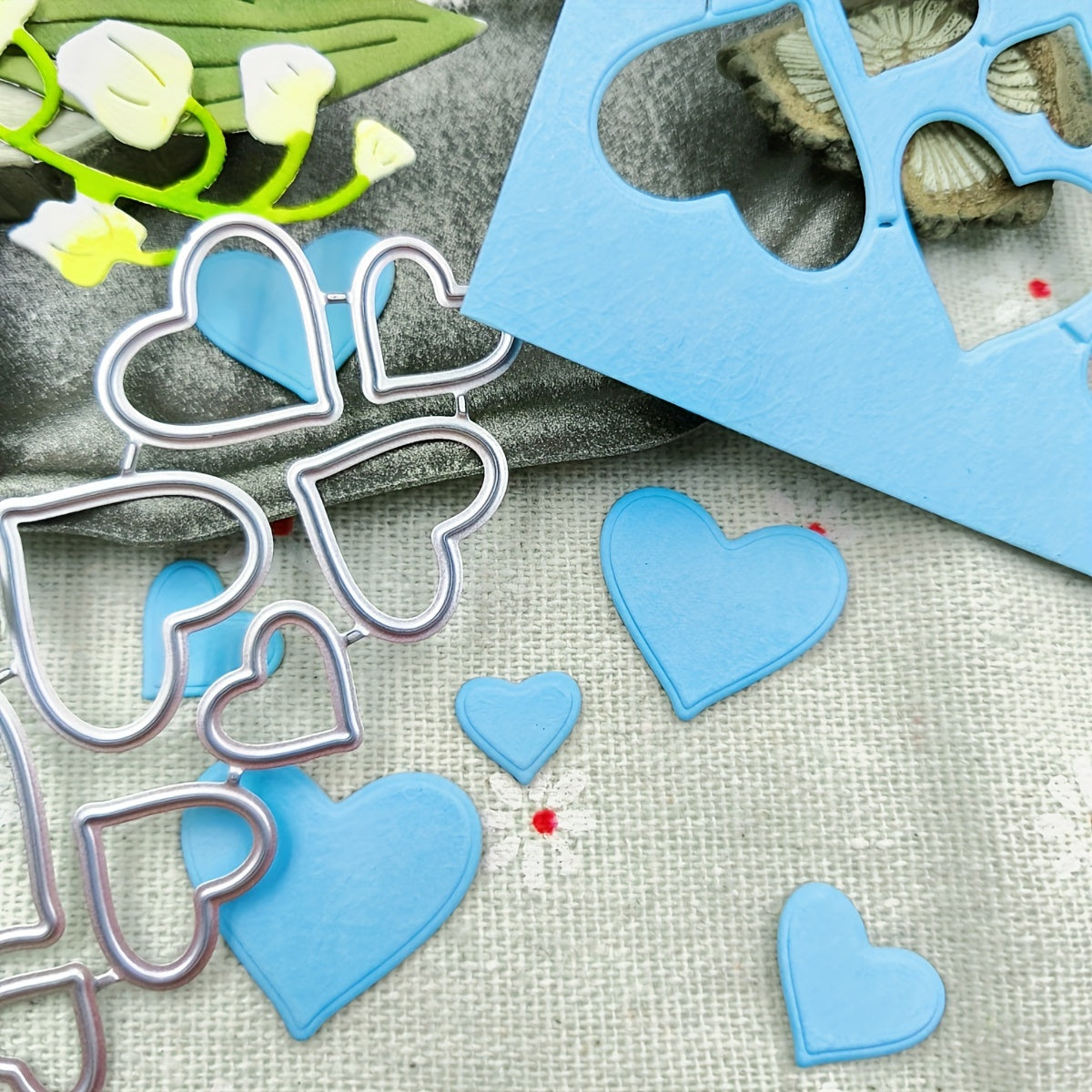 Printable Heaven Small Cutting Die - Heart (8pcs) (H019)