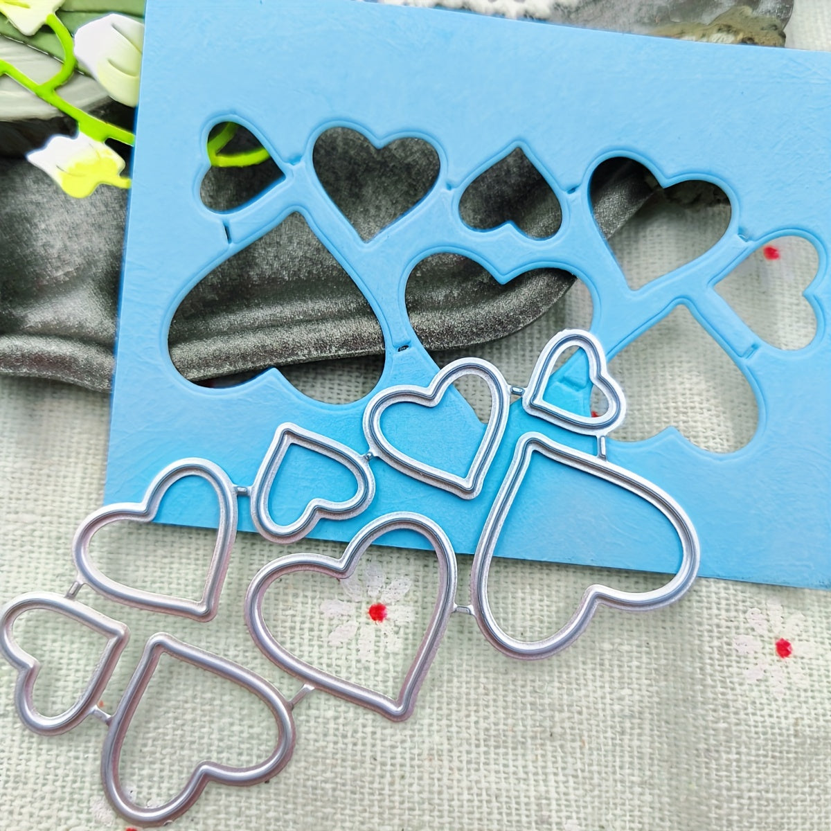 Printable Heaven Small Cutting Die - Heart (8pcs) (H019)