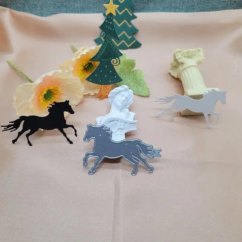 Printable Heaven Small Cutting Die - Horse Racing (1pcs) (A082) - Printable Heaven