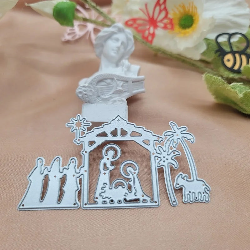 Printable Heaven Large Cutting Die - Nativity Scene (1pc) (P065)