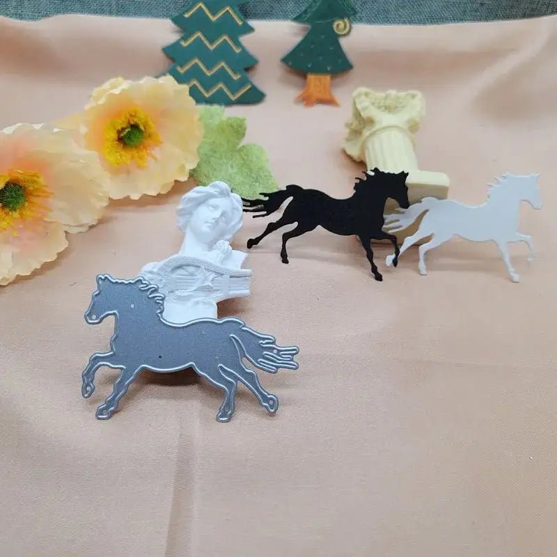 Printable Heaven Small Cutting Die - Horse Racing (1pcs) (A082) - Printable Heaven