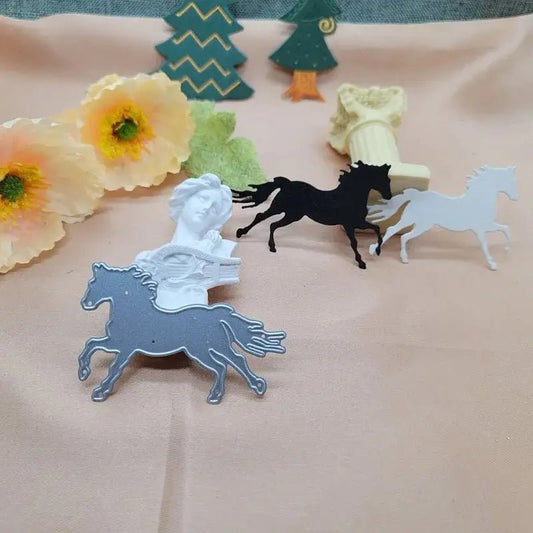 Printable Heaven Small Cutting Die - Horse Racing (1pcs) (A082) - Printable Heaven
