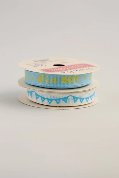 Dovecraft Baby Ribbon - It’s a Boy (2pk) - Printable Heaven