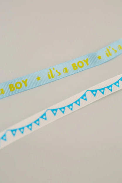 Dovecraft Baby Ribbon - It’s a Boy (2pk) - Printable Heaven