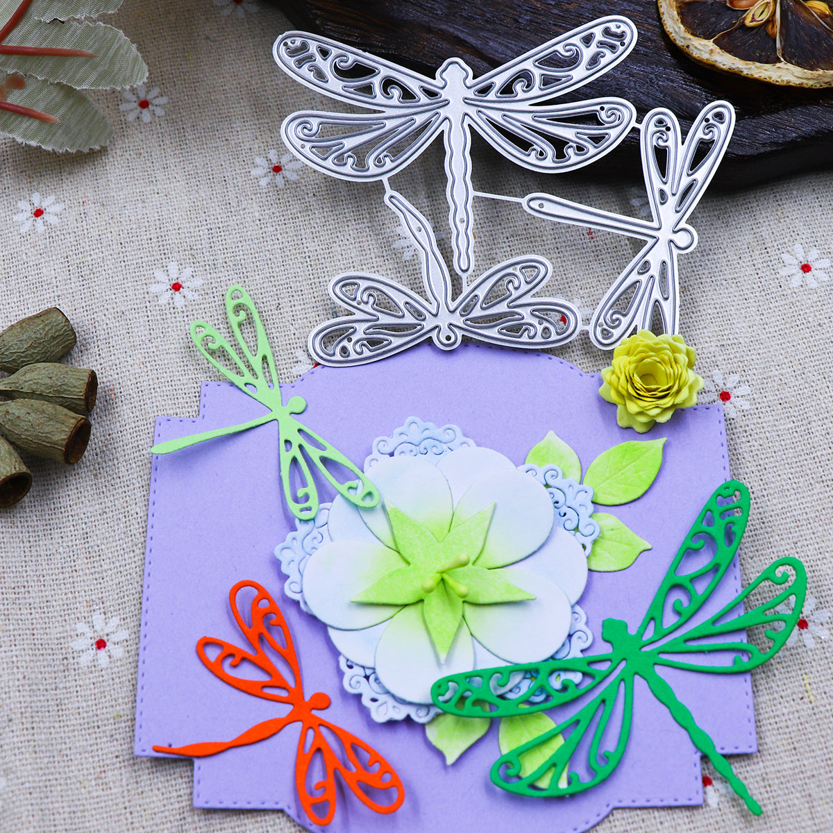 Printable Heaven Large Cutting Die - Dragonflies (3pcs) (A171)