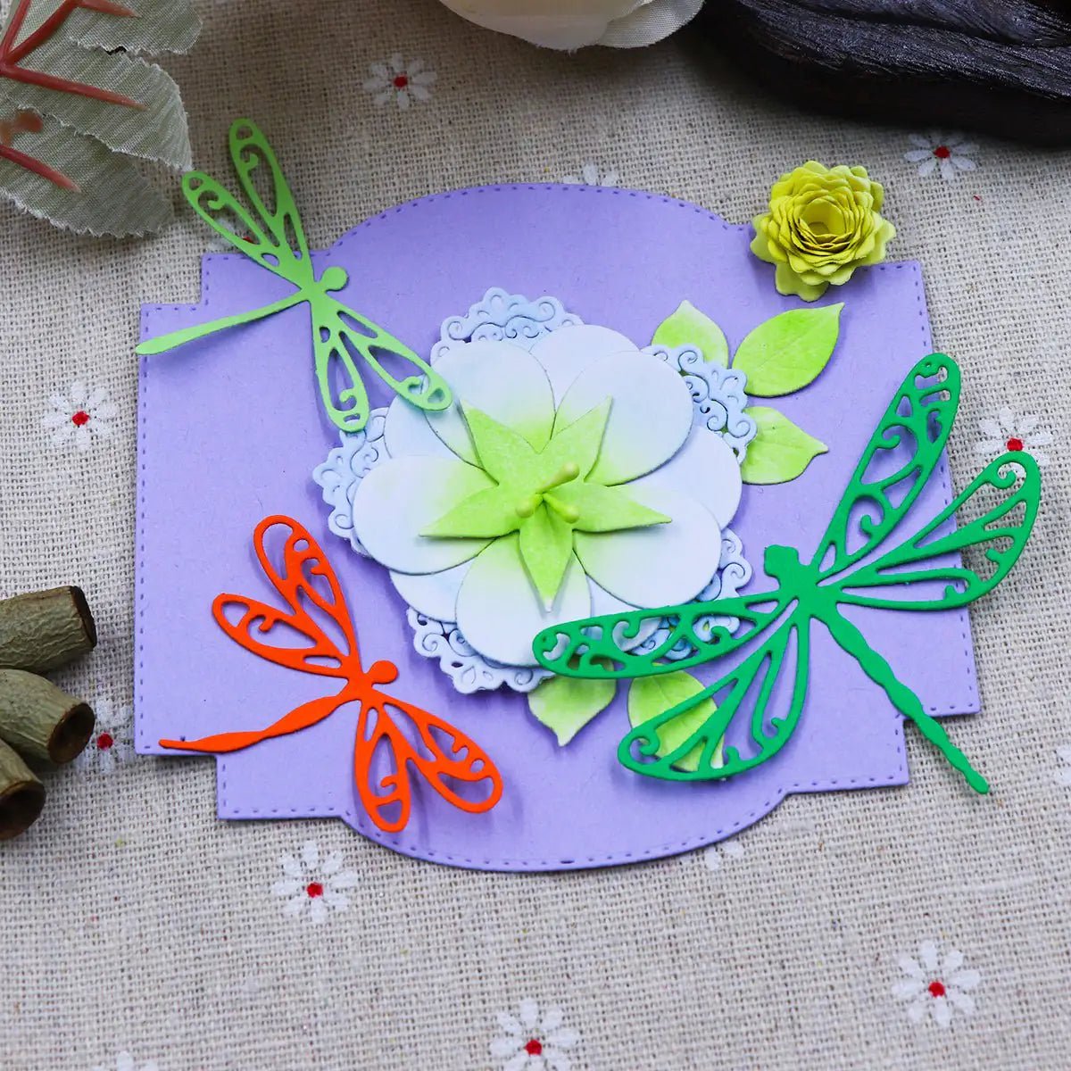 Printable Heaven Large Cutting Die - Dragonflies (3pcs) (A171) - Printable Heaven