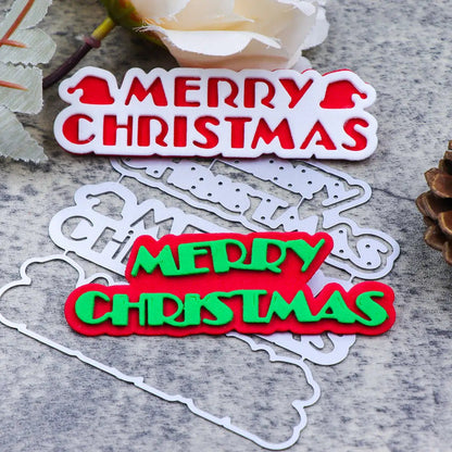 Printable Heaven Large Cutting Die - Merry Christmas (3pcs) (W084) - Printable Heaven