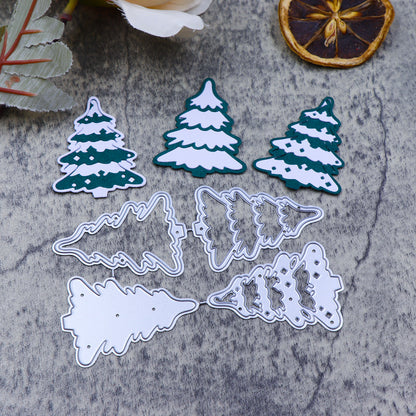 Printable Heaven Large Cutting Die -  Christmas Trees 4pcs (L057)