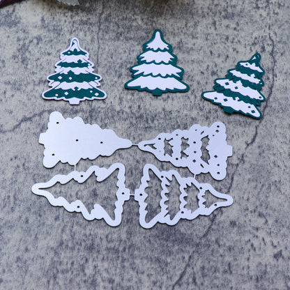 Printable Heaven Large Cutting Die -  Christmas Trees 4pcs (L057)