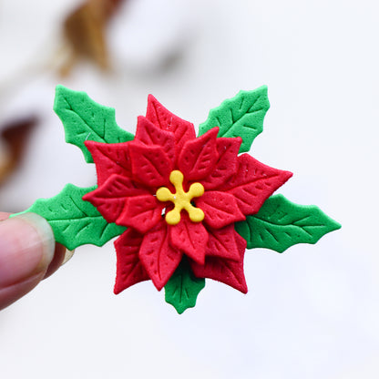 Printable Heaven Small Cutting Die -  Poinsettia (9pcs) (F012)