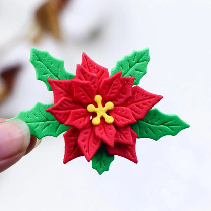 Printable Heaven Small Cutting Die - Poinsettia (9pcs) (F012) - Printable Heaven