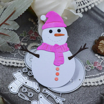 Printable Heaven Small Cutting Die - Snowman and Accessories (11pcs) (A091) - Printable Heaven