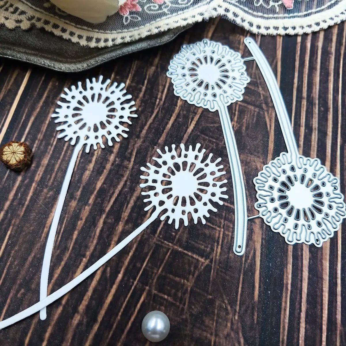 Printable Heaven Large Cutting Die - Dandelions (2pcs) (F085) - Printable Heaven