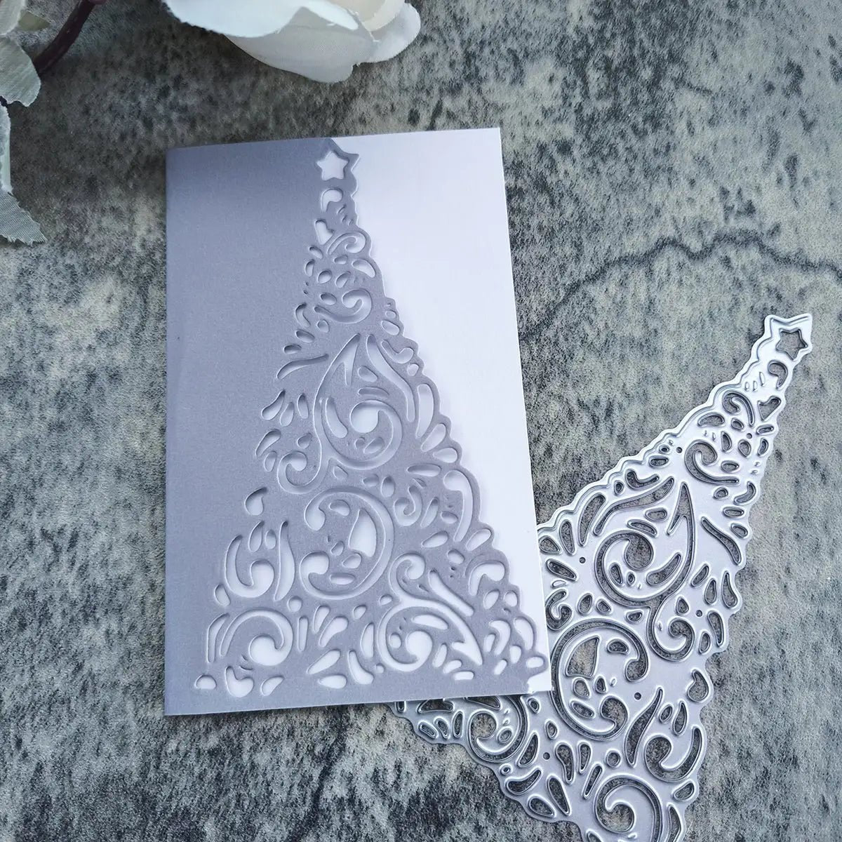 Printable Heaven Large Cutting Die - Christmas Tree Card Front (1pc) (L072) - Printable Heaven