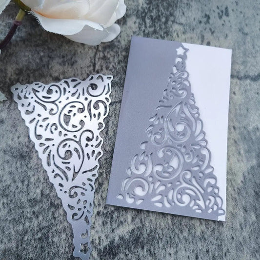 Printable Heaven Large Cutting Die - Christmas Tree Card Front (1pc) (L072) - Printable Heaven