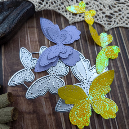 Printable Heaven Small Cutting Die - Stitch Detail Butterfly (3pcs) (A156)