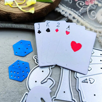 Printable Heaven Large Cutting Die - Chess and Poker (9pcs) (D013) - Printable Heaven