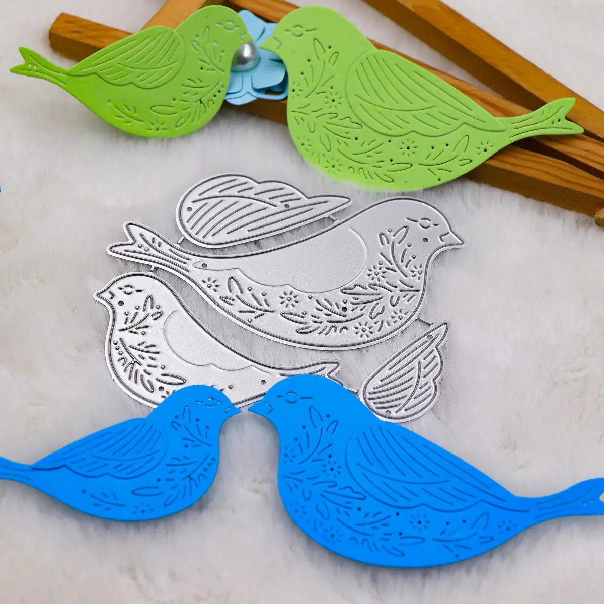 Decorative Bird Cutting Die Set – 3D Wing Design ( 4 PCS) (SP126) - Printable Heaven