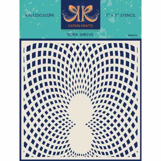 Katkin Krafts Kaleidoscope 7 in x 7 in Stencil (KKST014)