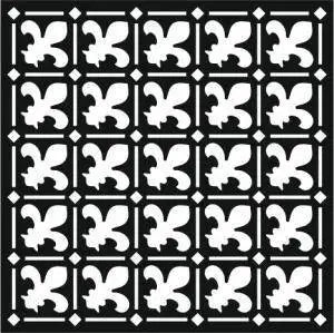 That Special Touch Fleur De Lis 6" x 6" Stencil - Printable Heaven