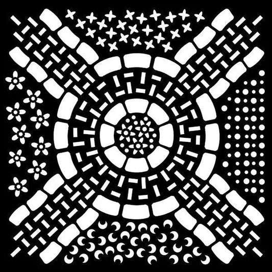 That Special Touch Down The Garden Path 6" x 6" Stencil - Printable Heaven