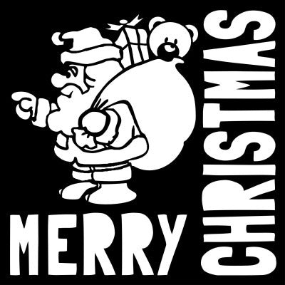 That Special Touch Merry Christmas Santa 6 in x 6 in Mask (MASKMERRY)