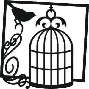 That Special Touch Song Bird 6" x 6" Stencil - Printable Heaven