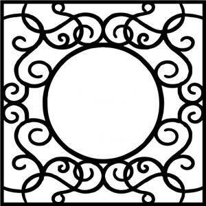 That Special Touch Swirl Frame 6 in x 6 in Mask (MASKSWIRLFR)