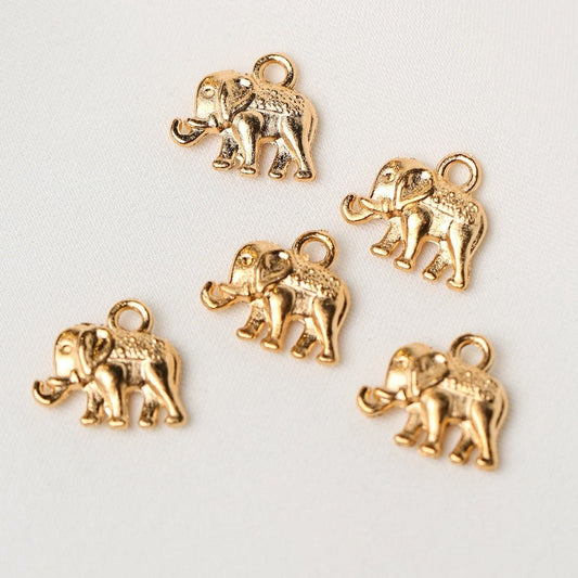Elephant Metal Charms (2pcs) (MLB-106) - Printable Heaven
