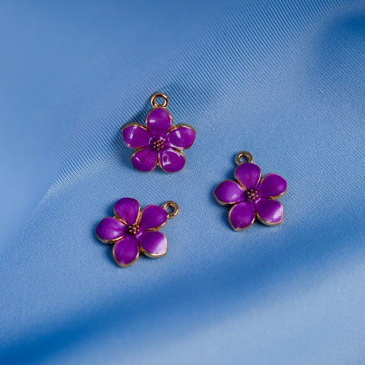 Flower Metal Charms (MLB-044)