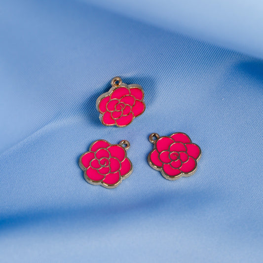 Rose Metal Charms (MLB-047)