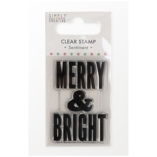 Simply Creative Mini Clear Stamp - Merry & Bright 