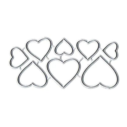 Printable Heaven Small Cutting Die - Heart (8pcs) (H019) - Printable Heaven