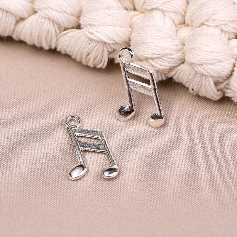 Charm Pad Note Music Note Metal Charms (8pcs) (MLB-017) – Printable Heaven