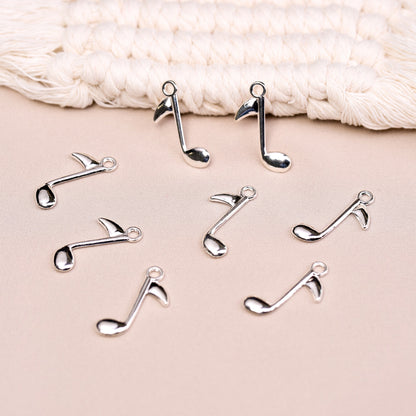 Musical Note Metal Charms (8pcs) (MLB-022)
