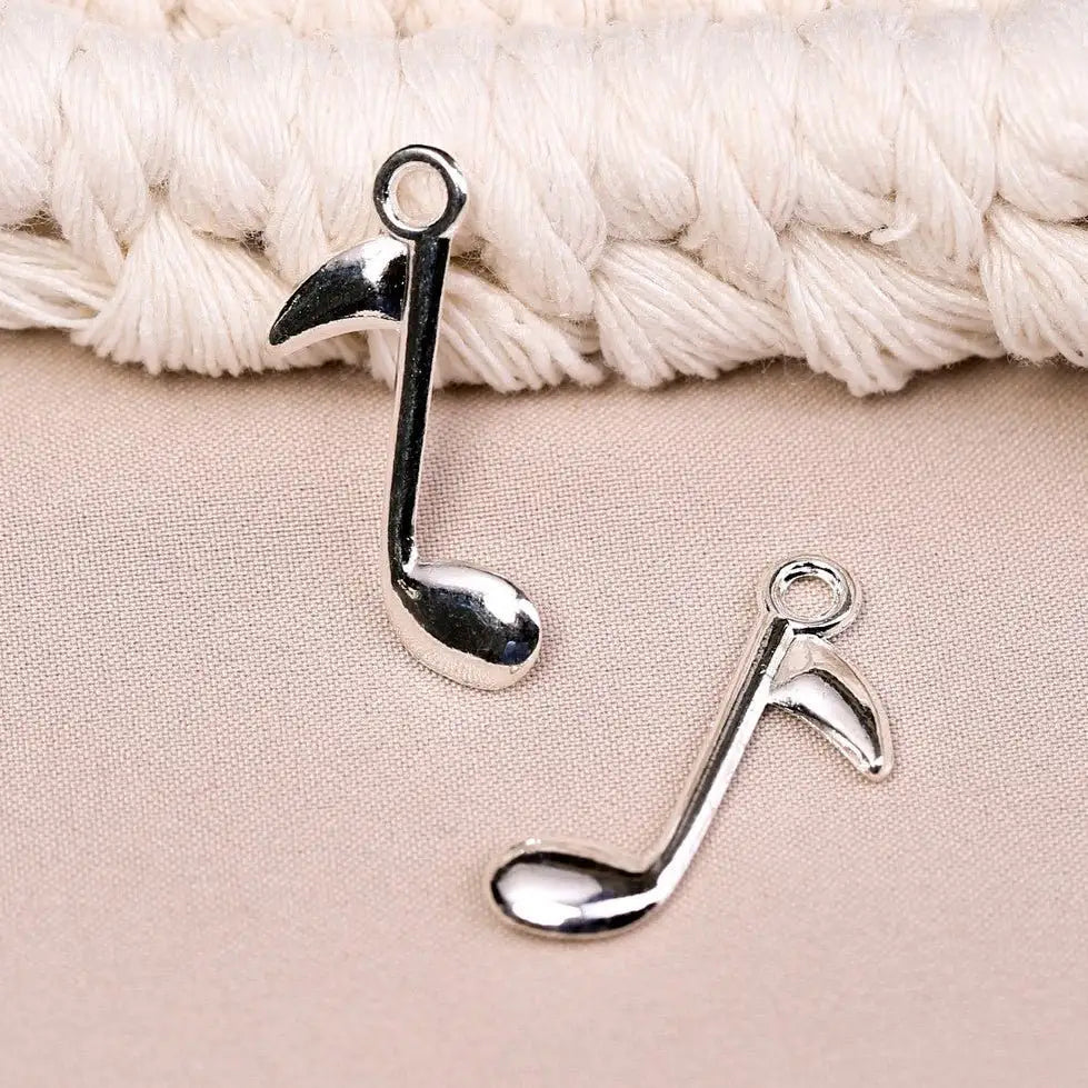 Musical Note Metal Charms (8pcs) (MLB - 022) - Printable Heaven